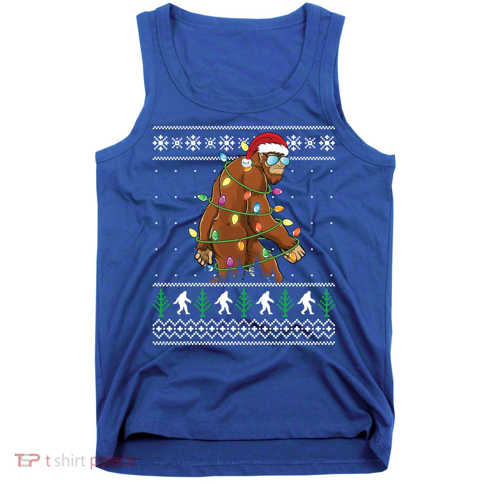 Christmas Bigfoot Boy Funny Ugly Xmas Sweater Meaningful Gift Tank Top