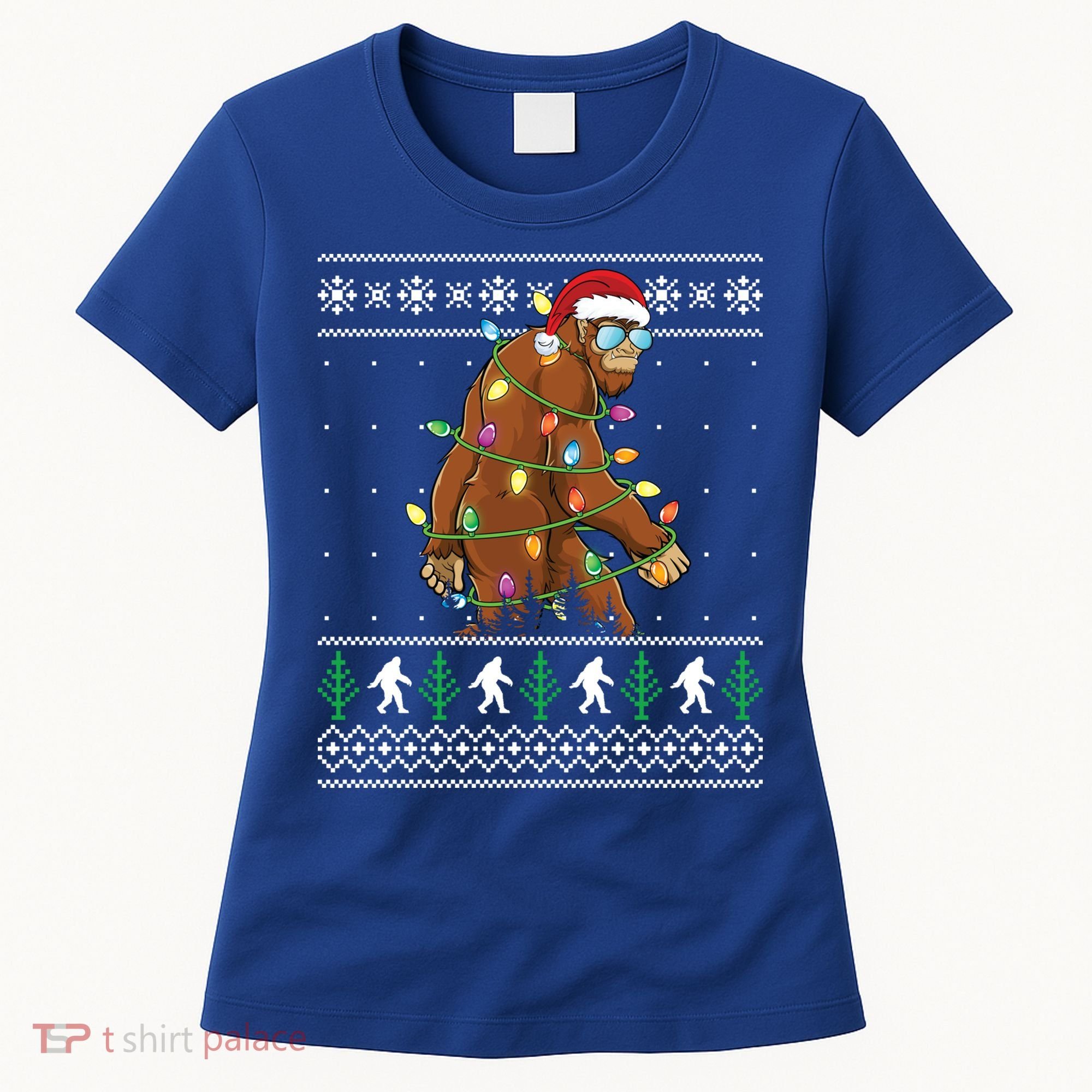 Christmas Bigfoot Boy Funny Ugly Xmas Sweater Meaningful Gift Women's T-Shirt