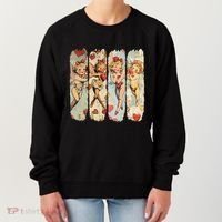 Cupid Blowing Bubble Heart Sunglasses Valentines Day Women's Sweatshirt thumb 0