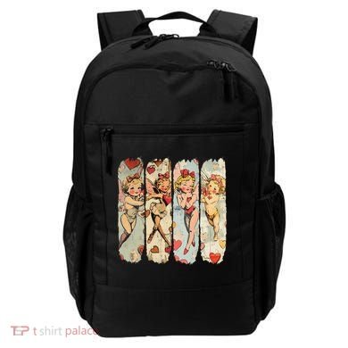 Cupid Blowing Bubble Heart Sunglasses Valentines Day Backpack