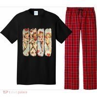 Cupid Blowing Bubble Heart Sunglasses Valentines Day Pajama Set thumb 0