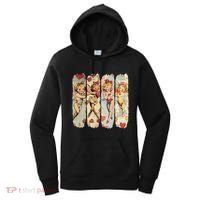 Cupid Blowing Bubble Heart Sunglasses Valentines Day Women's Hoodie thumb 0