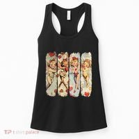 Cupid Blowing Bubble Heart Sunglasses Valentines Day Women's Tank Top thumb 0