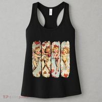 Cupid Blowing Bubble Heart Sunglasses Valentines Day Women's Tank Top thumb 3