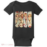 Cupid Blowing Bubble Heart Sunglasses Valentines Day Baby Bodysuit thumb 0