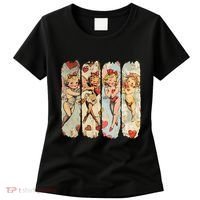 Cupid Blowing Bubble Heart Sunglasses Valentines Day Women's T-Shirt thumb 0