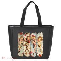 Cupid Blowing Bubble Heart Sunglasses Valentines Day Tote Bag thumb 0