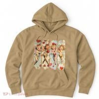 Cupid Blowing Bubble Heart Sunglasses Valentines Day Hoodie thumb 0