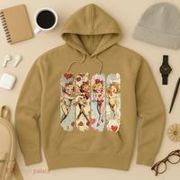 Cupid Blowing Bubble Heart Sunglasses Valentines Day Hoodie thumb 3