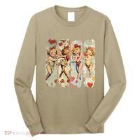 Cupid Blowing Bubble Heart Sunglasses Valentines Day Long Sleeve Shirt thumb 0