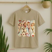 Cupid Blowing Bubble Heart Sunglasses Valentines Day T-Shirt thumb 2