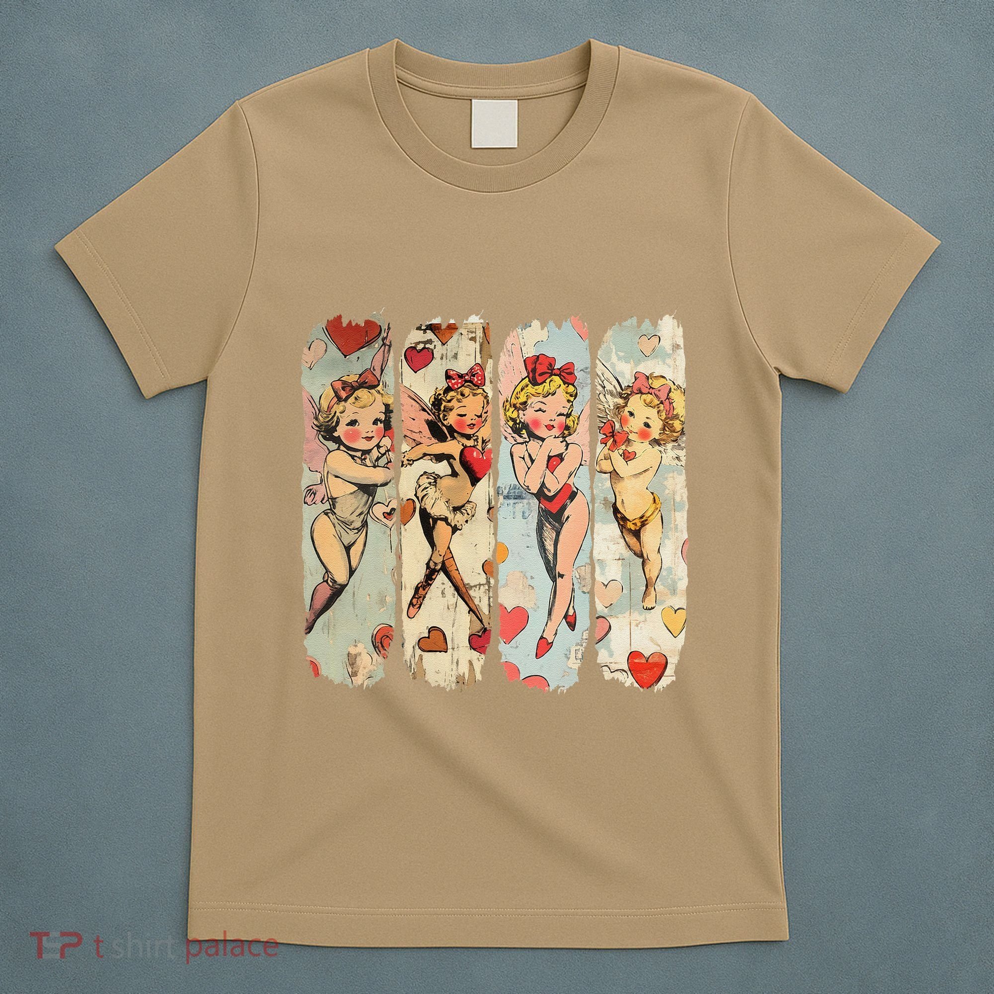 Cupid Blowing Bubble Heart Sunglasses Valentines Day T-Shirt
