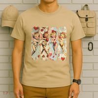 Cupid Blowing Bubble Heart Sunglasses Valentines Day T-Shirt thumb 6