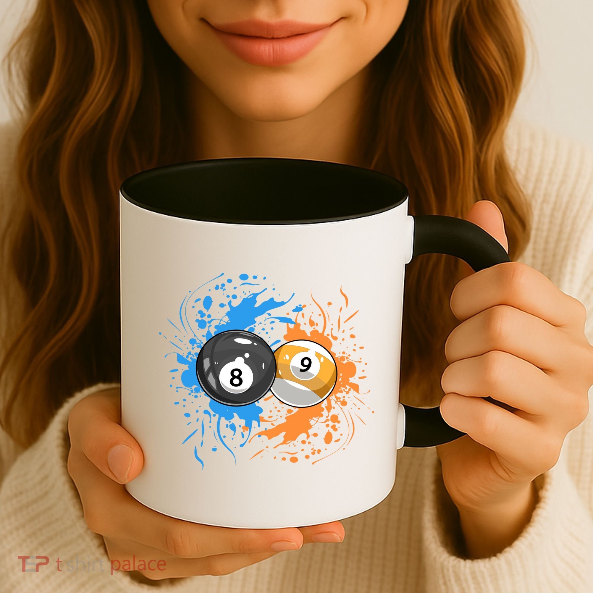 Cool Billiard Balls For 8 Ball And 9ball Player Cool Gift Coffee Mug