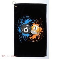 Cool Billiard Balls For 8 Ball And 9ball Player Cool Gift Golf Towel thumb 0