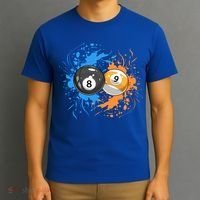 Cool Billiard Balls For 8 Ball And 9ball Player Cool Gift T-Shirt thumb 3