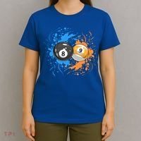 Cool Billiard Balls For 8 Ball And 9ball Player Cool Gift T-Shirt thumb 4