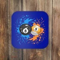 Cool Billiard Balls For 8 Ball And 9ball Player Cool Gift Coaster thumb 0