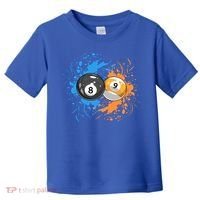 Cool Billiard Balls For 8 Ball And 9ball Player Cool Gift Toddler T-Shirt thumb 0