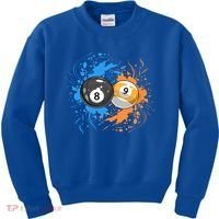 Cool Billiard Balls For 8 Ball And 9ball Player Cool Gift Kids Sweatshirt thumb 0