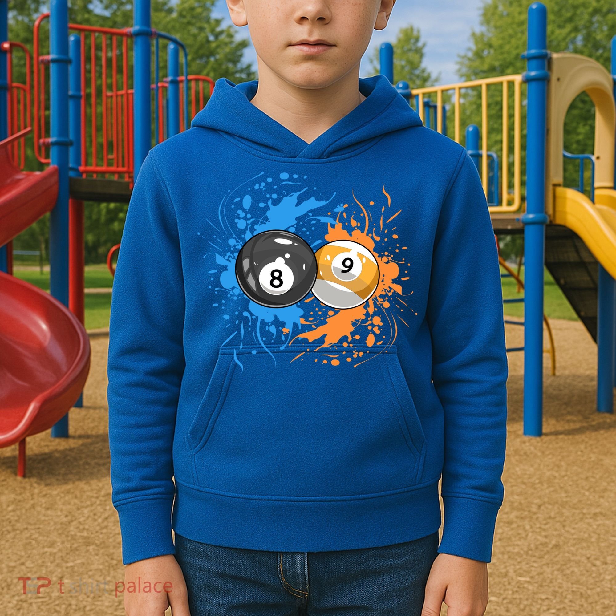 Cool Billiard Balls For 8 Ball And 9ball Player Cool Gift Kids Hoodie
