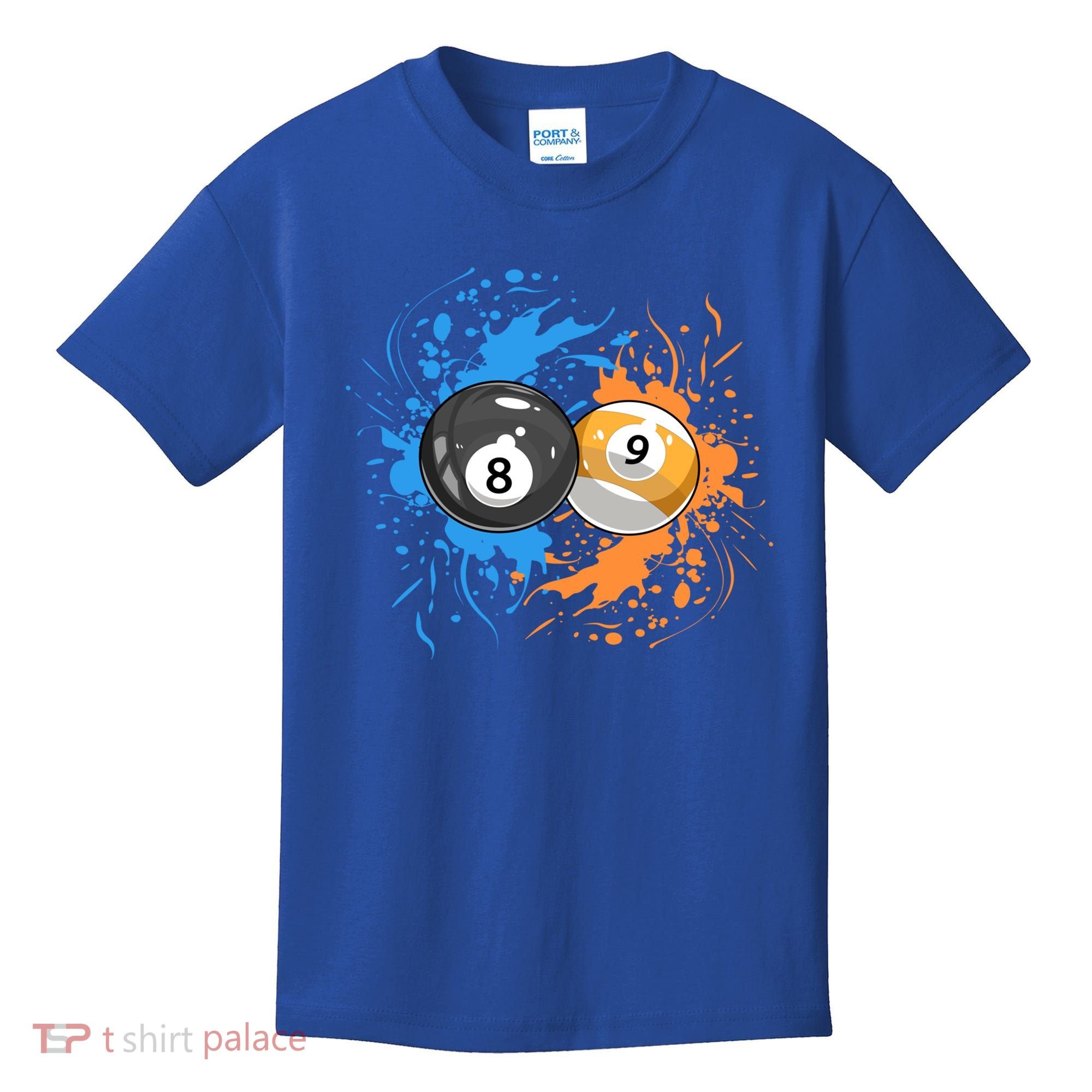 Cool Billiard Balls For 8 Ball And 9ball Player Cool Gift Kids T-Shirt