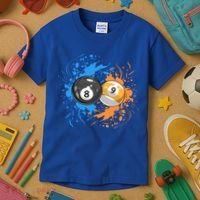 Cool Billiard Balls For 8 Ball And 9ball Player Cool Gift Kids T-Shirt thumb 3