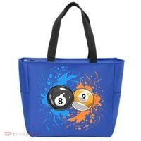 Cool Billiard Balls For 8 Ball And 9ball Player Cool Gift Tote Bag thumb 0
