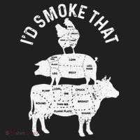 Chef Butcher BBQ Id Smoke That Pork Beef Funny Fathers Day Beanie thumb 2