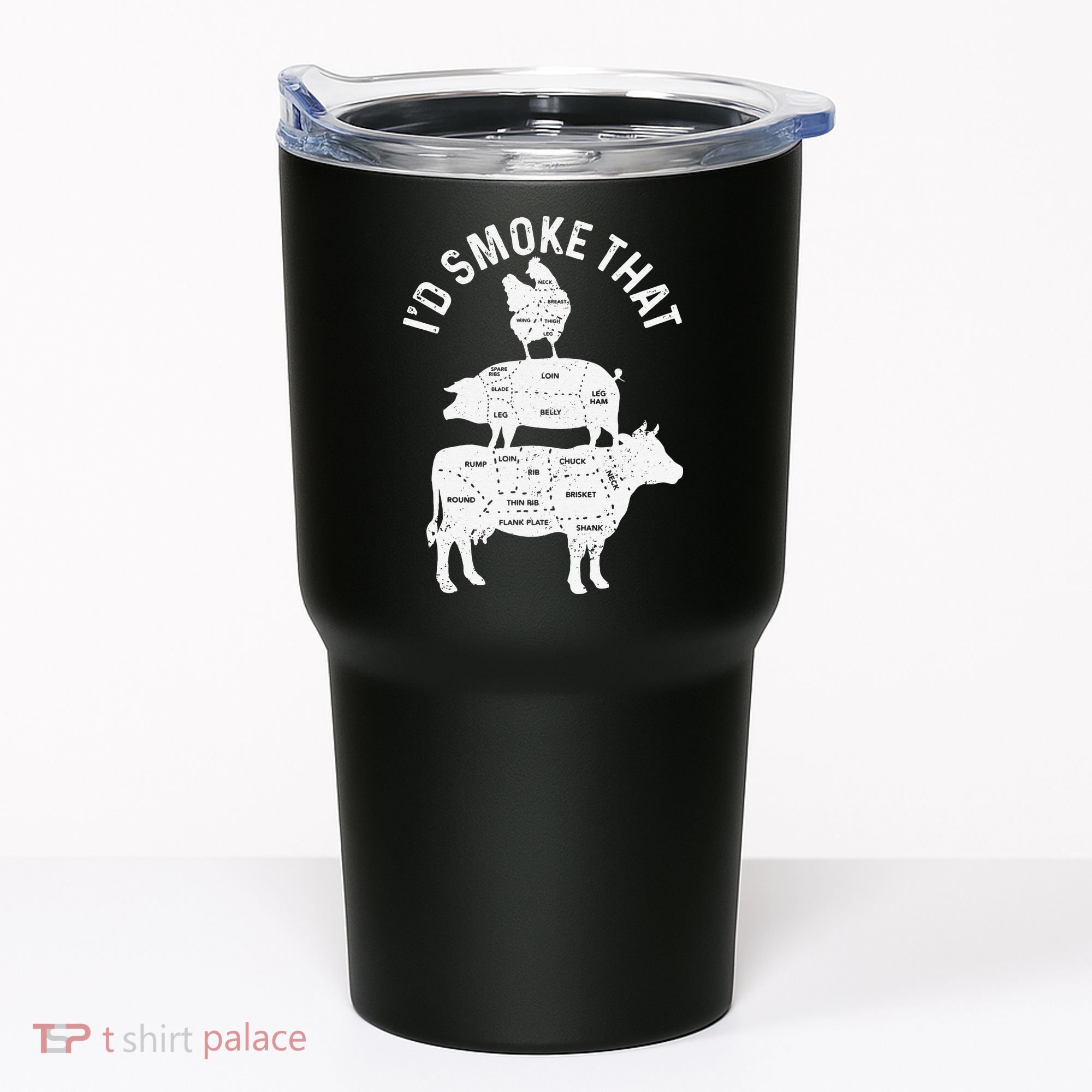 Chef Butcher BBQ Id Smoke That Pork Beef Funny Fathers Day Tumbler
