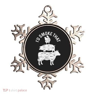 Chef Butcher BBQ Id Smoke That Pork Beef Funny Fathers Day Ornament
