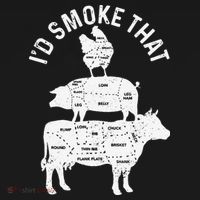 Chef Butcher BBQ Id Smoke That Pork Beef Funny Fathers Day Tote Bag thumb 4