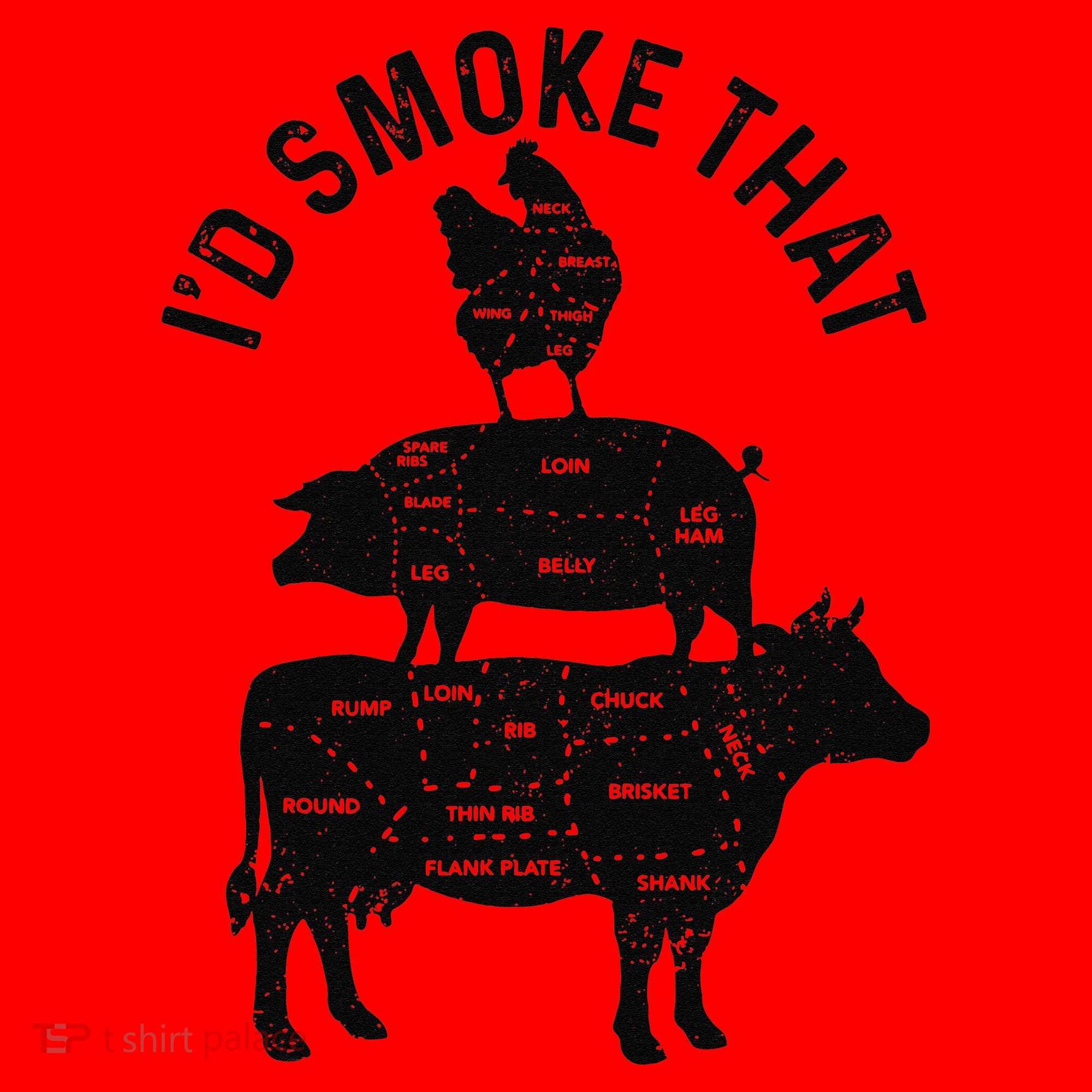 Chef Butcher BBQ Id Smoke That Pork Beef Funny Fathers Day Santa Hat