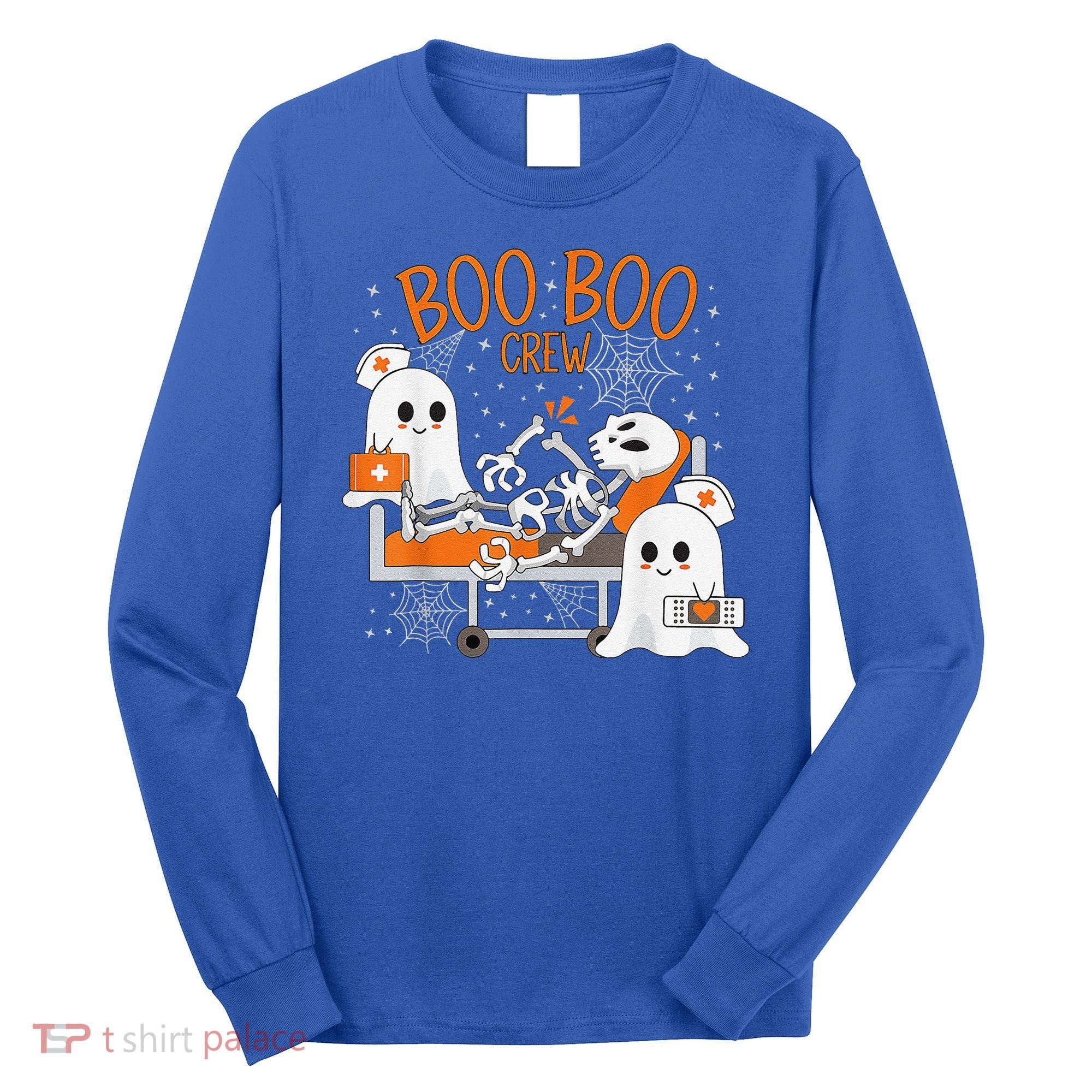 Cool Boo Boo Crew Ghost Doctor Paramedic Nurse Halloween Long Sleeve Shirt