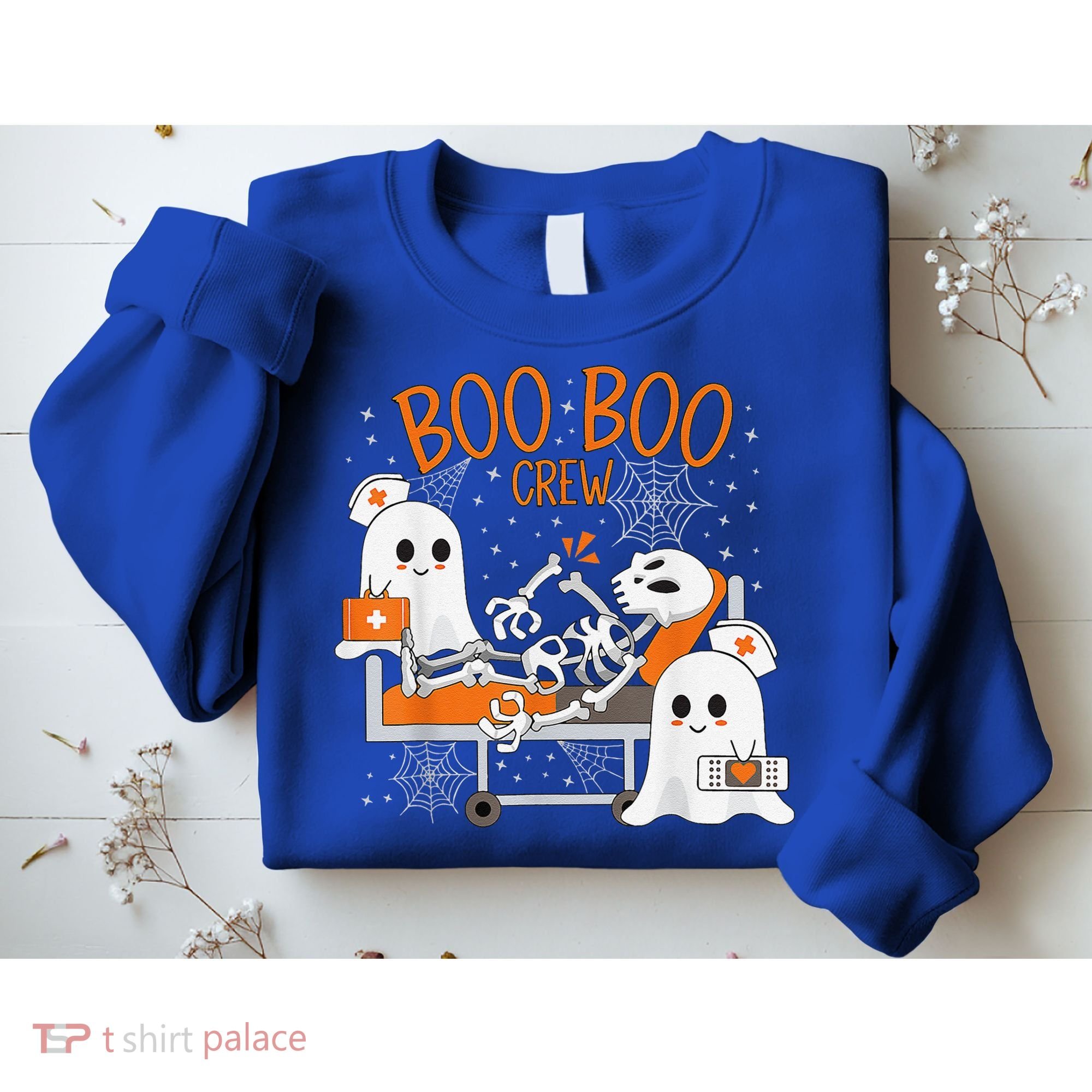 Cool Boo Boo Crew Ghost Doctor Paramedic Nurse Halloween Sweatshirt