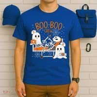 Cool Boo Boo Crew Ghost Doctor Paramedic Nurse Halloween T-Shirt thumb 6