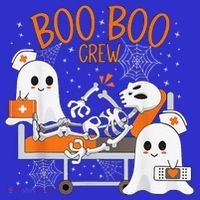 Cool Boo Boo Crew Ghost Doctor Paramedic Nurse Halloween Polo thumb 2