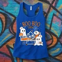 Cool Boo Boo Crew Ghost Doctor Paramedic Nurse Halloween Women's Tank Top thumb 3