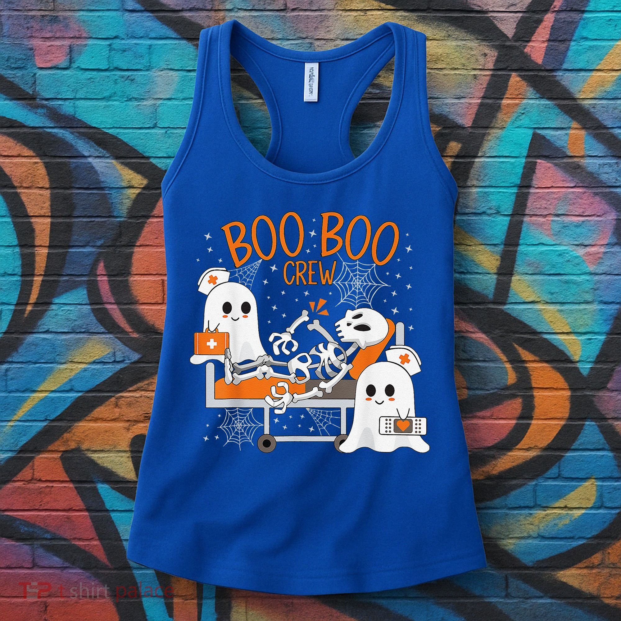 Cool Boo Boo Crew Ghost Doctor Paramedic Nurse Halloween Women's Tank Top