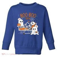 Cool Boo Boo Crew Ghost Doctor Paramedic Nurse Halloween Toddler Sweatshirt thumb 0