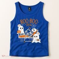 Cool Boo Boo Crew Ghost Doctor Paramedic Nurse Halloween Tank Top thumb 2