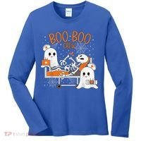 Cool Boo Boo Crew Ghost Doctor Paramedic Nurse Halloween Women's Long Sleeve Shirt thumb 0