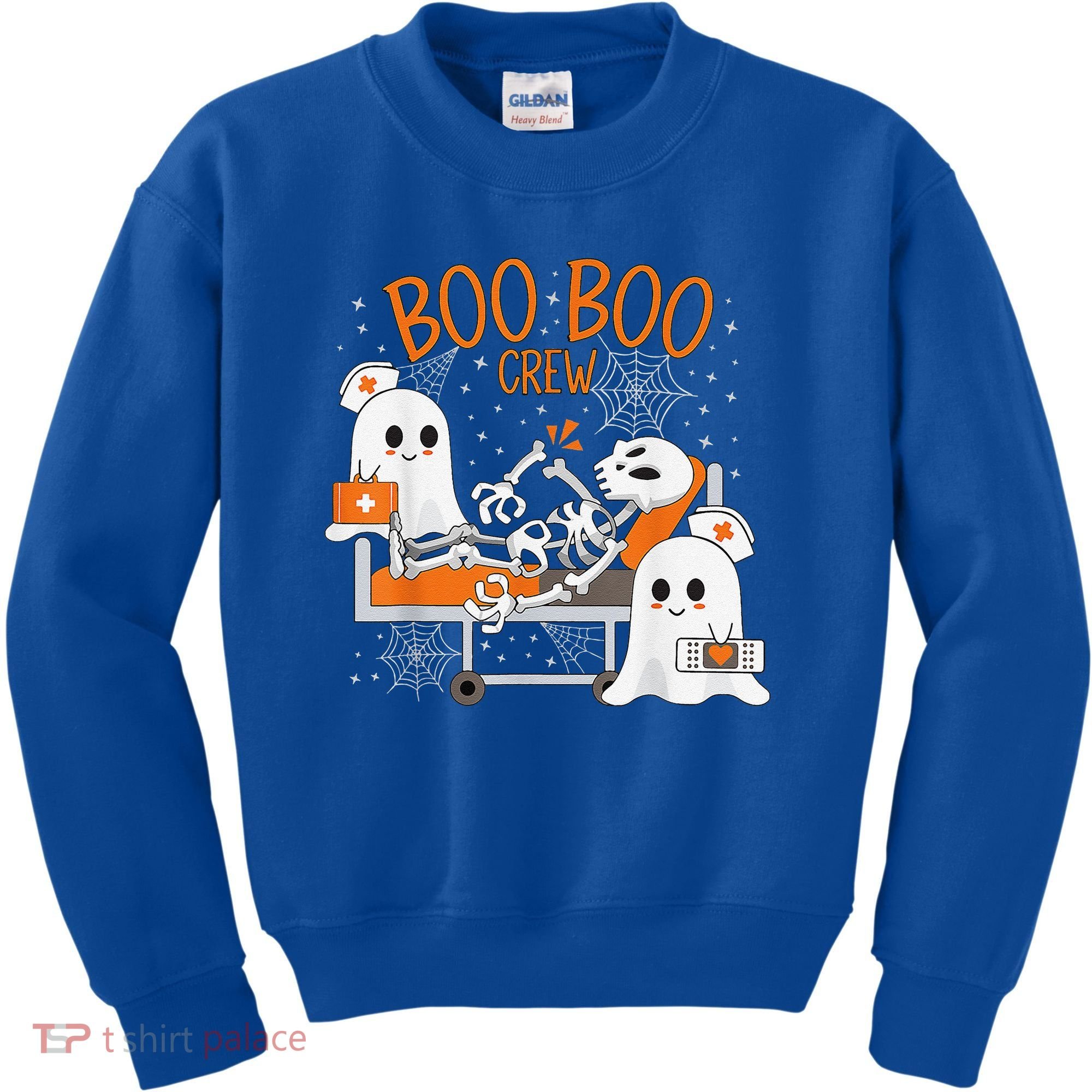 Cool Boo Boo Crew Ghost Doctor Paramedic Nurse Halloween Kids Sweatshirt