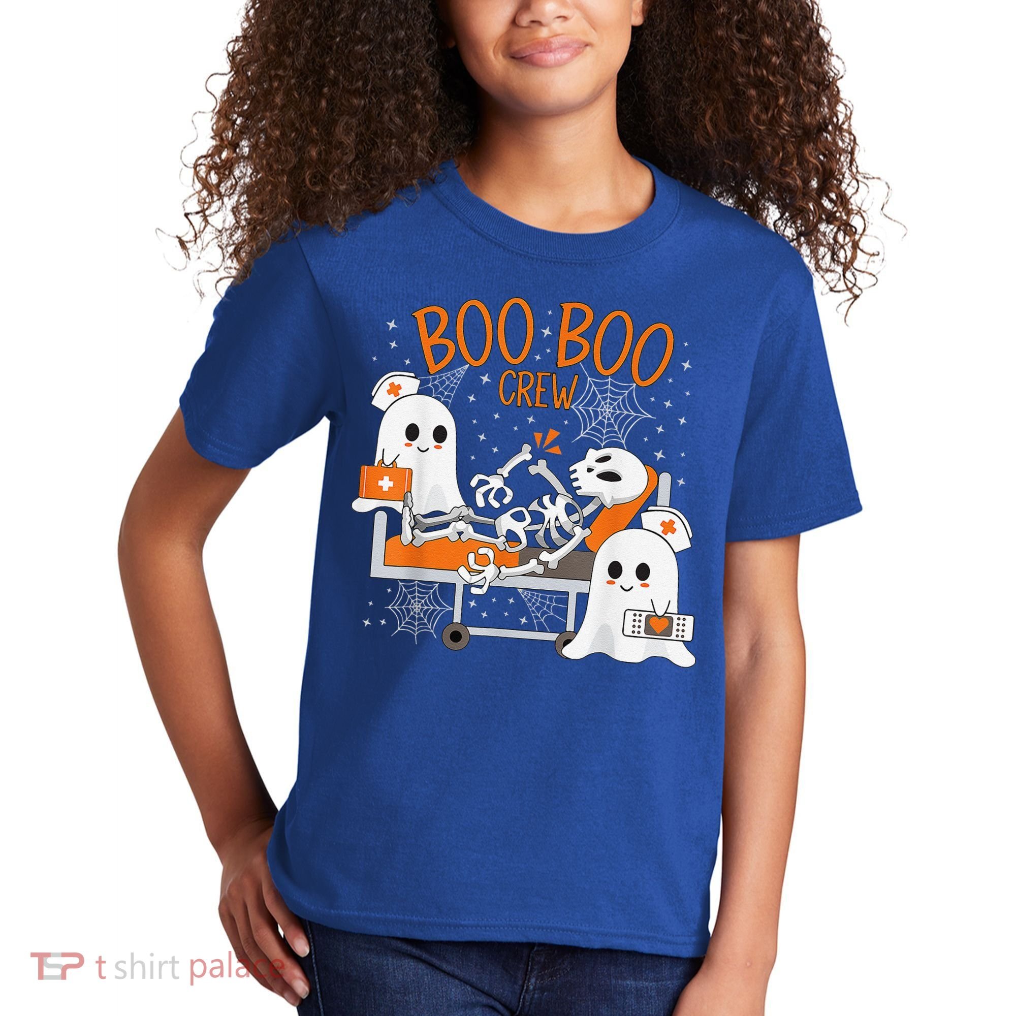 Cool Boo Boo Crew Ghost Doctor Paramedic Nurse Halloween Kids T-Shirt