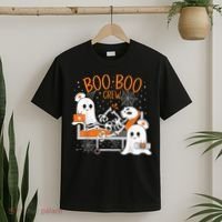 Cool Boo Boo Crew Ghost Doctor Paramedic Nurse Halloween T-Shirt thumb 2