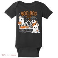 Cool Boo Boo Crew Ghost Doctor Paramedic Nurse Halloween Baby Bodysuit thumb 0