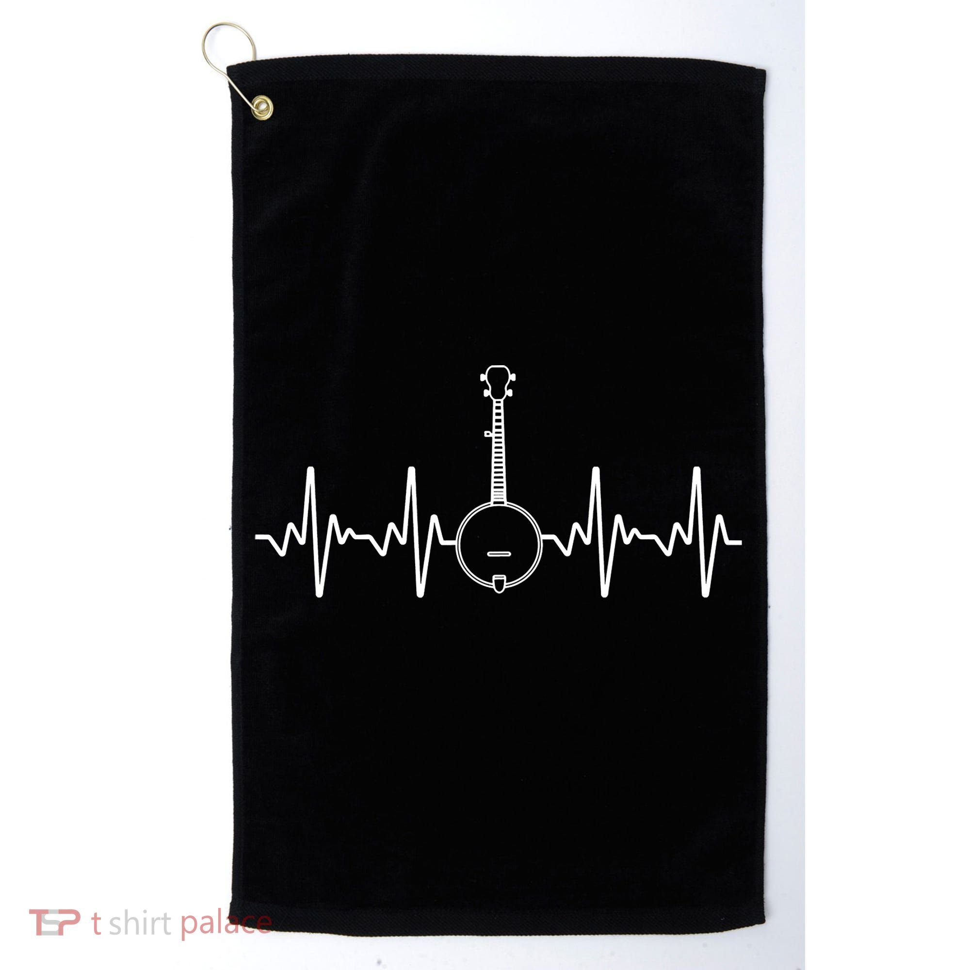 Cool Banjo Bluegrass Country Music Player Band Golf Towel