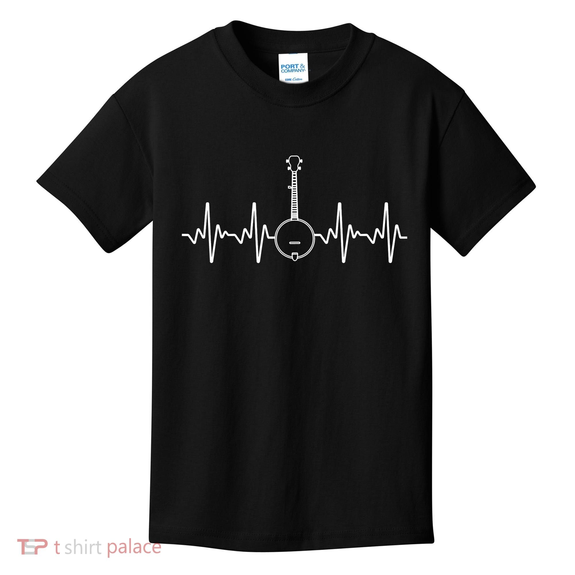 Cool Banjo Bluegrass Country Music Player Band Kids T-Shirt