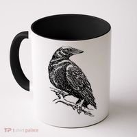 Crow Black Bird Coffee Mug thumb 0
