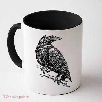 Crow Black Bird Coffee Mug